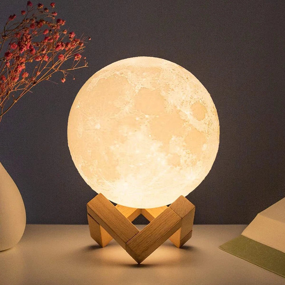 D5 Starry Moon Lamp 8cm - LED Night Light with Stand, Perfect for Bedroom Decor and Gifts - TechblyteD5 Starry Moon Lamp 8cm - LED Night Light with Stand, Perfect for Bedroom Decor and GiftsRgbD5 Starry Moon Lamp 8cm - LED Night Light with Stand, Perfect for Bedroom Decor and GiftsTechblyteMy StoreTechblyte