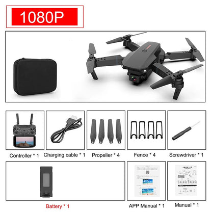 E88 Pro Foldable Quadcopter Drone - WIFI FPV, HD 4K Camera, Altitude Hold - TechblyteE88 Pro Foldable Quadcopter Drone - WIFI FPV, HD 4K Camera, Altitude Hold4K 1B (10)E88 Pro Foldable Quadcopter Drone - WIFI FPV, HD 4K Camera, Altitude HoldTechblyteMy StoreTechblyte