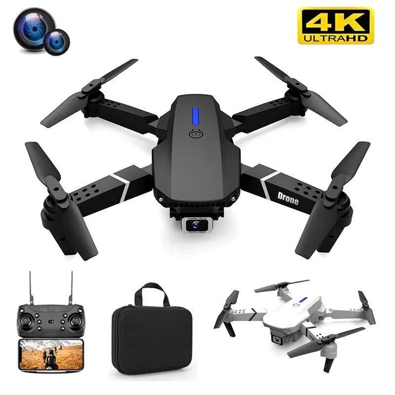 E88 Pro Foldable Quadcopter Drone - WIFI FPV, HD 4K Camera, Altitude Hold - TechblyteE88 Pro Foldable Quadcopter Drone - WIFI FPV, HD 4K Camera, Altitude Hold4K 1B (10)E88 Pro Foldable Quadcopter Drone - WIFI FPV, HD 4K Camera, Altitude HoldTechblyteMy StoreTechblyte