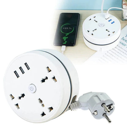 EU Plug AC Outlet Smart Home Power Strip – Multipurpose Electrical Extension Cord with USB Ports & Fast Charging - TechblyteEU Plug AC Outlet Smart Home Power Strip – Multipurpose Electrical Extension Cord with USB Ports & Fast ChargingEu PlugEU Plug AC Outlet Smart Home Power Strip – Multipurpose Electrical Extension Cord with USB Ports & Fast ChargingTechblyteMy StoreTechblyte